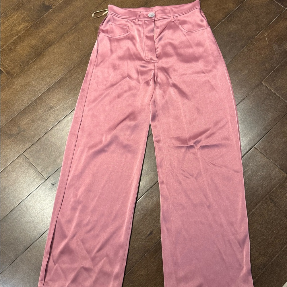 Nanushka Pink Wide Leg Pants